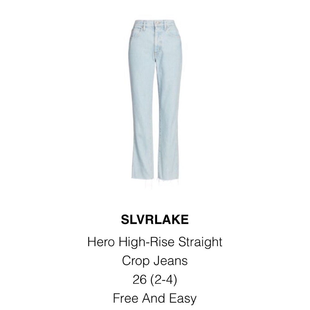 SLVRLAKE
Hero High-Rise Straight Crop Jeans
26 (2-4)
Free And Easy